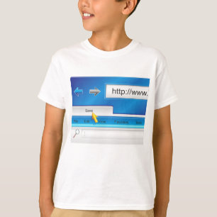 T-shirt de navigateur de page Web