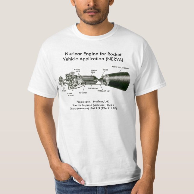 T-shirt de NERVA Rocket (Devant)