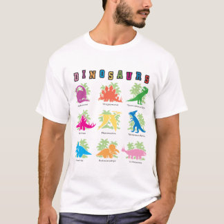 T-shirt de neuf dinosaures