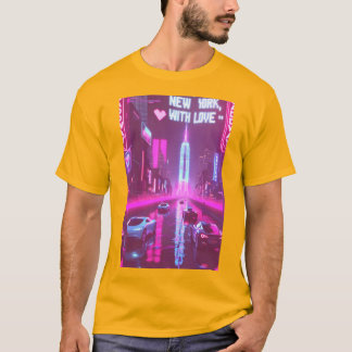 T-shirt De New York, avec Amour - Soho Stroll Stylish