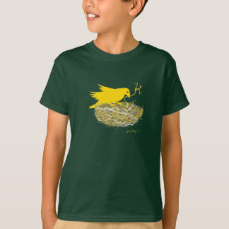 T-shirt de nid d'oiseau de Steampunk