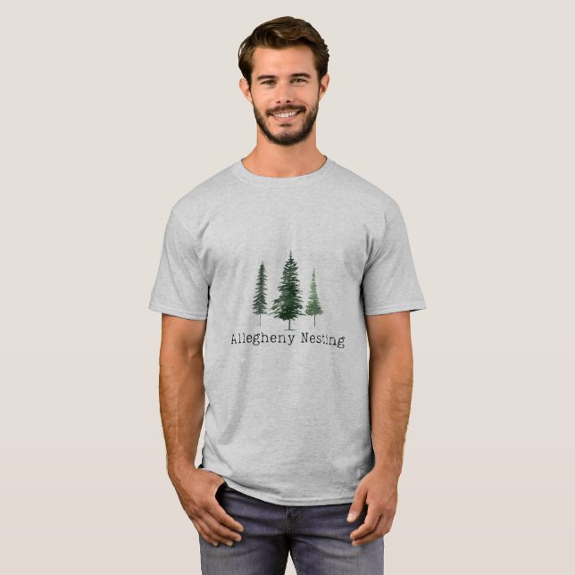 T-shirt de nidification d'Allegheny (Devant entier)