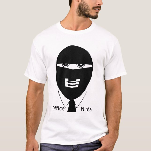 T-shirt de Ninja de bureau (Devant)
