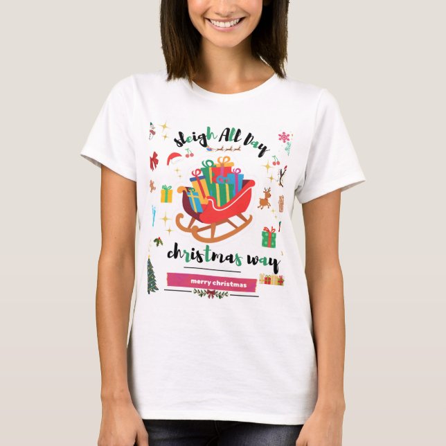T-shirt de Noël" (Devant)