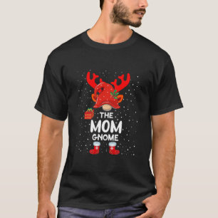 T-shirt de Noël à carreaux de Gnome maman pour fam