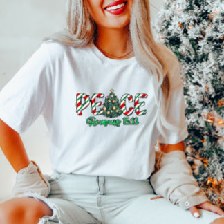 T-shirt de Noël chrétien de la paix