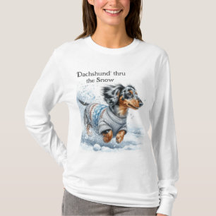 T-shirt de Noël Dapple Dachshund
