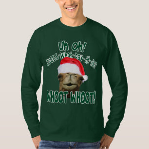 T-shirt de Noël de chameau de journée en milieu