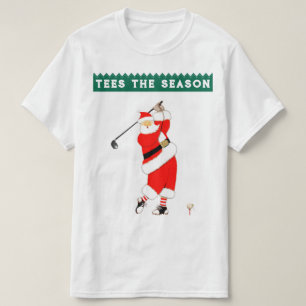 T-Shirt de Noël de golf