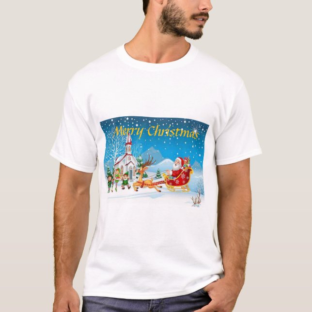 t-shirt de Noël festif (Devant)