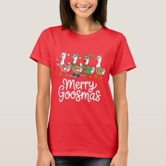 T-shirt de Noël Funny Goose