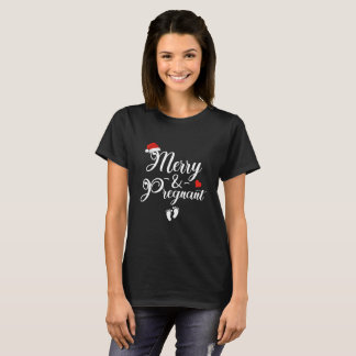 T-shirt de Noël Joyeux et Enceinte