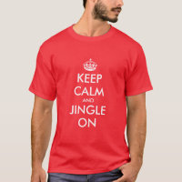 T-shirt de Noël Keep Calm | Cadeau personnalisable