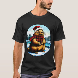 T-Shirt de Noël Marmotte