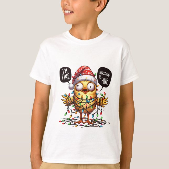 T-shirt de Noël pour enfants (Devant)
