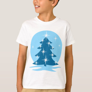 T-shirt de Noël pour enfants Blue Holiday Classic 