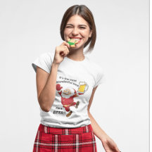 T-shirt de Noël - TIme Pour une bière