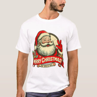 T-Shirt de Noël vintage Père Noël