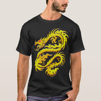 T-shirt de noir de puissance de dragon
