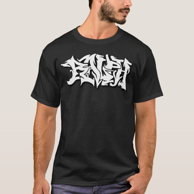 T-shirt de nom de graffiti de Ralph (Devant)