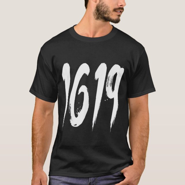 T-shirt de nos ancêtres en 1619 (Devant)