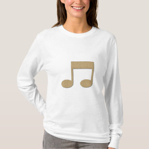 T-shirt de note de musique