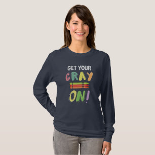T-shirt De nouveau au maître d'école obtenez votre Cray