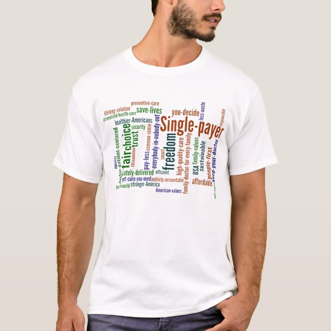 T-shirt de nuage de mot (Devant)