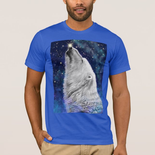 T-shirt de nuit à ours polaire (Devant)