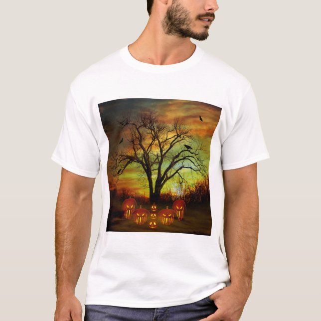 T-shirt de nuit d'Halloween (Devant)