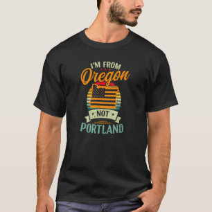 T-shirt De Oregon Pas Portland Drapeau Américain Oregon St