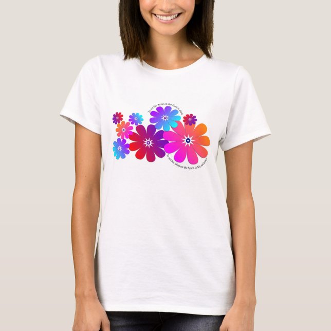 T-shirt de paix de la vie d'esprit d'esprit (Devant)