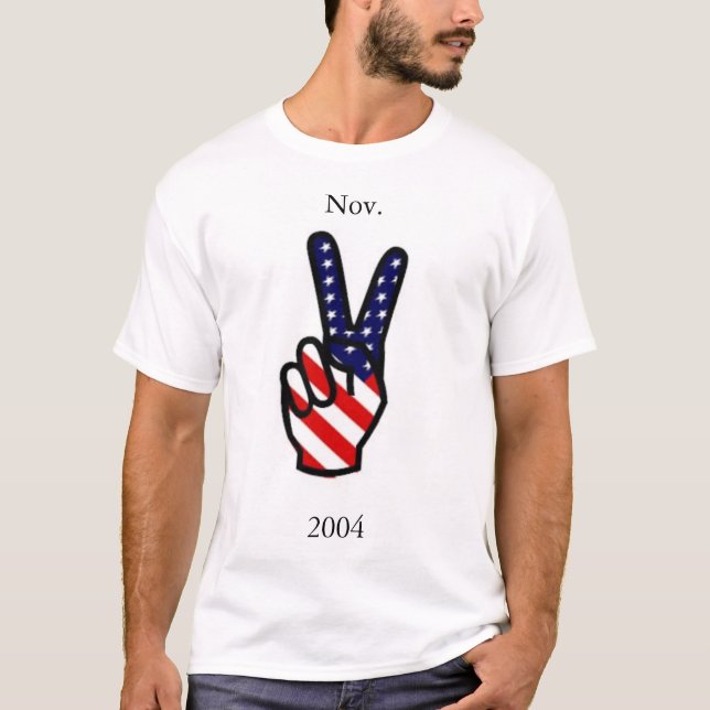 T-shirt de paix de vote (Devant)