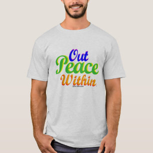 T-shirt De paix paix en dedans