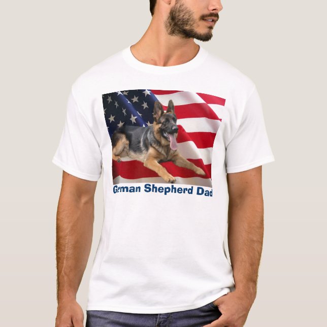 T-shirt de papa de berger allemand (Devant)