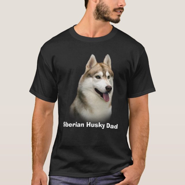T-shirt de papa de chien de traîneau sibérien (Devant)