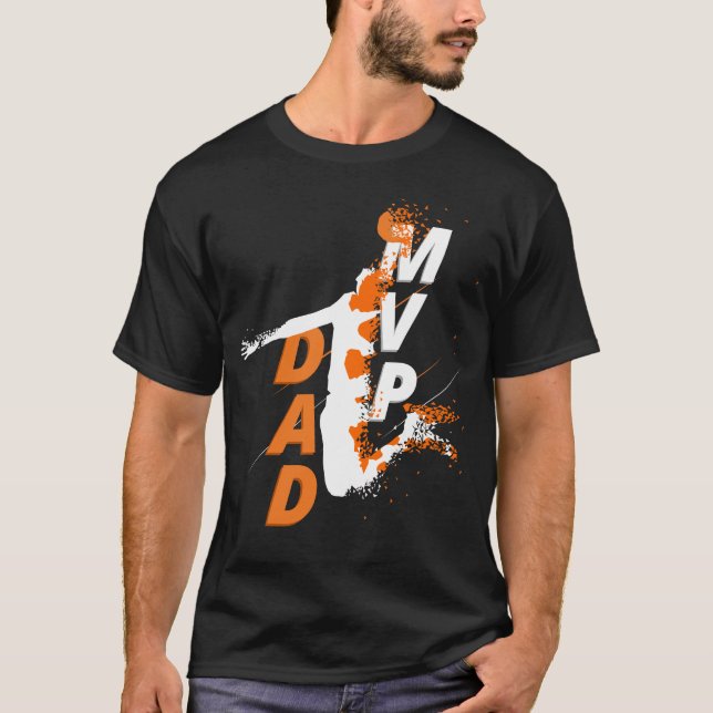 T-shirt de papa du basket-ball MVP (Devant)