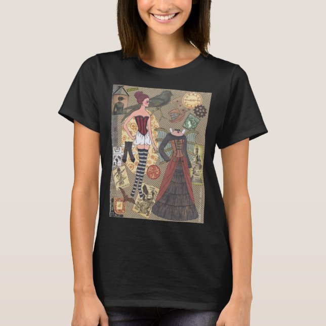 T-shirt de papier fantaisie d'art de poupée de (Devant)