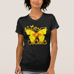 T-shirt de papillon d'Obama de soutien