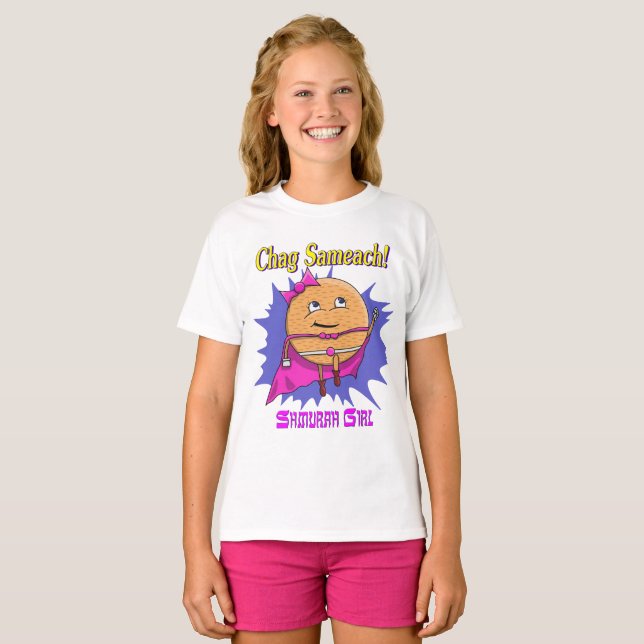 T-shirt de pâque de fille de Shmurah (Devant entier)