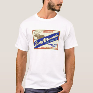 T-shirt de parc national de montagne rocheuse