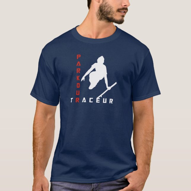 T-shirt de Parkour Traceur (Devant)