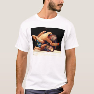 T-shirt de parodie d'art. Art martial mélangé