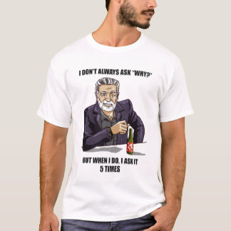 T-shirt de parodie de 5 pourquoi