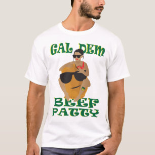 T-shirt de Patty de boeuf de DEM de gallon
