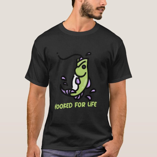 T-Shirt De Pêche À Vie (Devant)