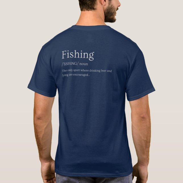 T-shirt de pêche - Drôle cadeau (Dos)