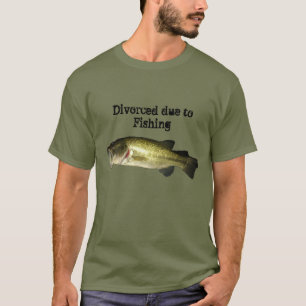 T-shirt de pêche drôle et d'hommes divorcés