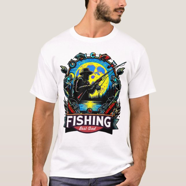T-shirt de pêche personnalisé (Devant)