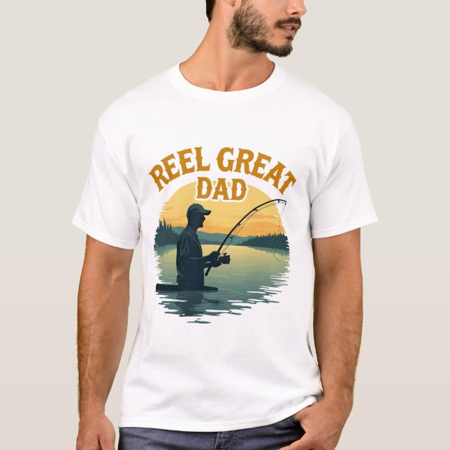 T-shirt de pêche Reel Great Dad (Devant)